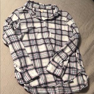 J.Crew boyfriend flannel popover
